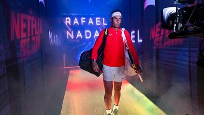 Rafael Nadal llega al Netflix Slam, un evento deportivo producido y emitido por la plataforma de vídeo.