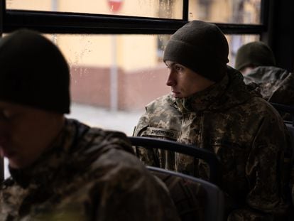 Soldados ucranios, el pasado marzo en Lviv.