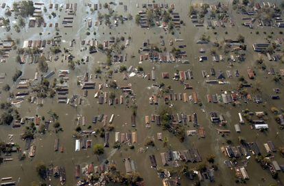 Vista de Nueva Orleans tras el paso del hurac&aacute;n Katrina.