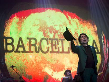 Sabina, esta noche en su concierto en el Sant Jordi.
