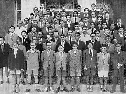 Imagen de la clase del denunciante de abusos en el internado de los jesuitas de Alicante, en 1958.