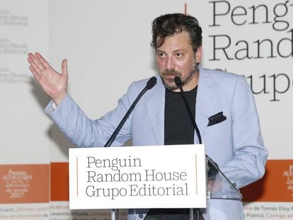El escritor Ray Loriga, en la entrega del Premio Alfaguara el pasado mayo.