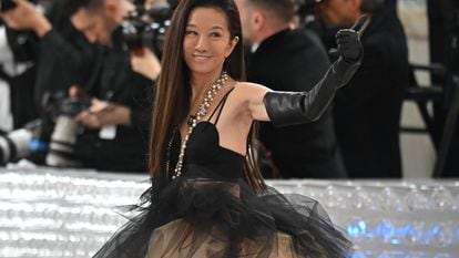 Vera Wang es vista en la Gala Met 2023 el 1 de mayo de 2023 en la ciudad de Nueva York.