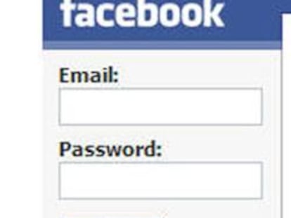 Interfaz de la red social Facebook