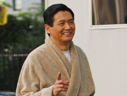 El actor Chow Yun-Fat, en un rodaje en Londres en 2008.