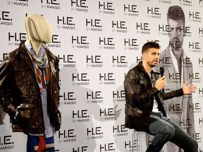 Gerard Piqu&eacute; en la presentaci&oacute;n de la campa&ntilde;a de Mango, el 20 de febrero de 2012.