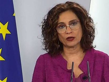 La portavoz del Ejecutivo y ministra de Hacienda, María Jesús Montero.
