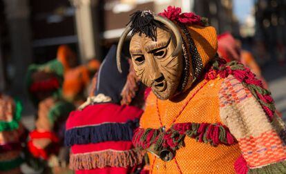 Mascarada tradicional en Zamora.