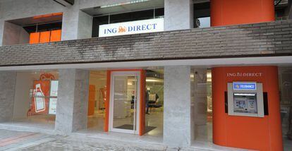 Una de las oficinas de ING en España.