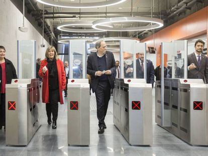 Inauguración de la estación del Metro Ciutat de la Justicia de la linea 10 SUR