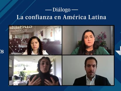 Participantes en el diálogo La confianza en América Latina, entre EL PAÍS y Edelman.