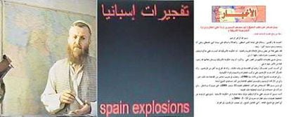 Vídeos y documentos de Mustafá Setmarian, dirigente de Al Qaeda, y de los atentados del 11-M en Madrid difundidos por web <i>yihadistas.</i>