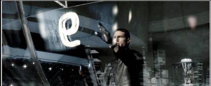 Tom Cruise en la película Minority Report.
