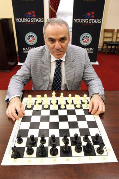 Gari Kaspárov en un congreso de ajedrez celebrado en junio en Washington.