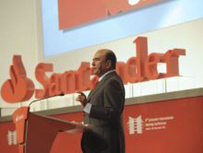 Emilio Bot&iacute;n, presidente de Santander.
