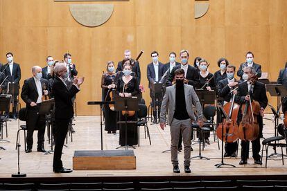 Concierto de la Real Filharmonía de Galicia en Santiago, en una imagen cedida.