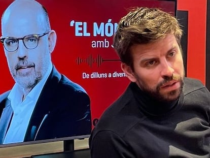 El exjugador del Barcelona Gerard Piqué, en una entrevista en RAC1.