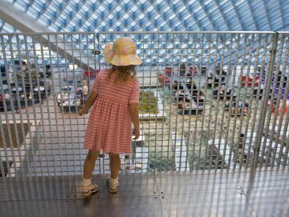 Los vidrios sujetos a una trama en diamante de la biblioteca de Seattle, proyectada por el holandés Rem Koolhaas.