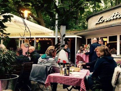 La terraza del restaurante Loretta&rsquo;s, en Hannover. 