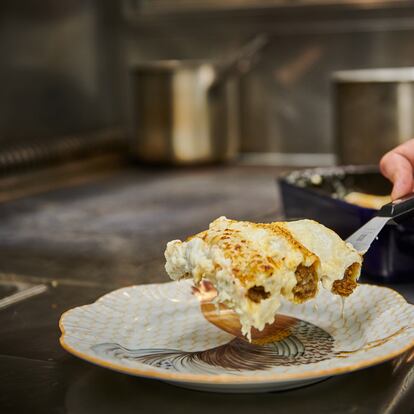 Els canelons que prepara Jordi Vilà.