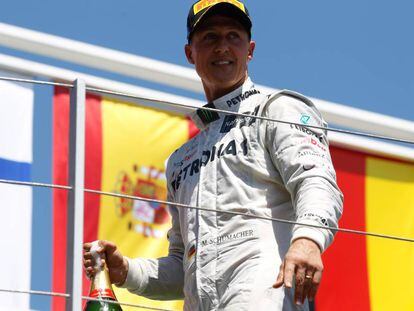 Michael Schumacher, en junio de 2012 en Valencia.