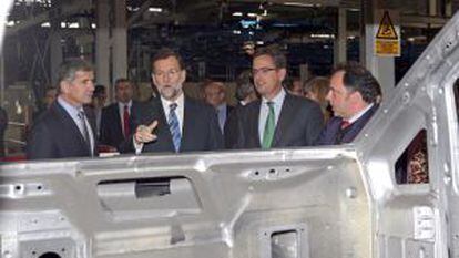 Mariano Rajoy visita las instalaciones de Gestamp.