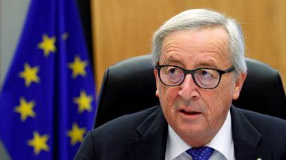 El presidente de la Comisión Europea, Jean-Claude Juncker, la semana pasada en Bruselas. 