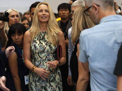 Laurene Powell, la viuda de Steve Jobs durante una reunión de Apple en Cupertino en septiembre de 2017. 