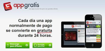 AppGratis solo se puede descargar a trav&eacute;s de su web.