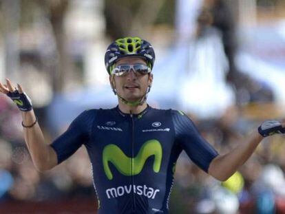 Juanjo Lobato, durante la Vuelta a Andalucía en 2015.