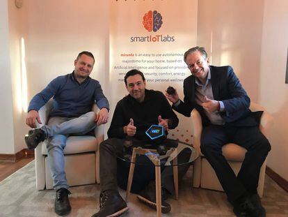 Jesús González, José Murillo y Valentín Rangel, cofundadores de Smart IoT Labs.