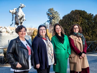 DVD 1148 (17/02/23)  Las cuatro mujeres que se presentan a rectora de la Universidad Complutense de Madrid. María Castro,  Esther del Campo, Josefa Issasi y Matilde Carlón © Claudio Álvarez