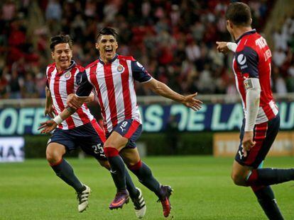 Los jugadores de Guadalajara durante un partido de liga