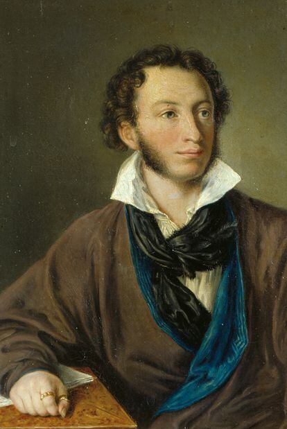 Alexandr Pushkin, pintado por Evdokia Petrovna Elagina.