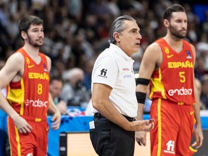 Sergio Scariolo, seleccionador de España, el año pasado en el Eurobasket en Berlín.