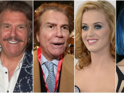 Edmundo 'Bigote' Arrocet y Katy Perry.