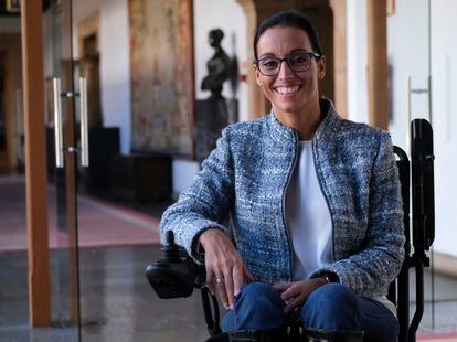 Teresa Perales, en el hotel La Reconquista de Oviedo, este miércoles después de la entrevista con EL PAÍS.