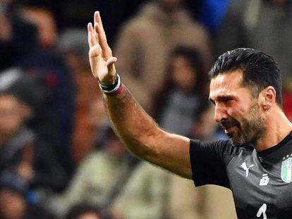 Buffon, tras la eliminaci&oacute;n de Italia.