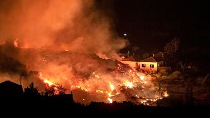 Viviendas destruidas en El Paso (La Palma).
