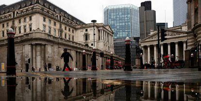 El Banco de Inglaterra y la Royal Exchange, en Londres.