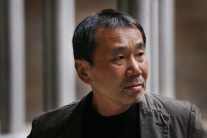 Haruki Murakami, fotografiado en Barcelona cuando gan&oacute; el Premi Internacional Catalunya 2011.
