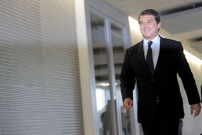 Laporta, esta mañana en Barcelona