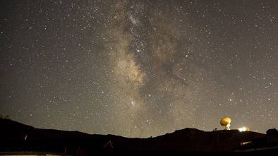 Las Perseidas observadas desde una zona de montaña.