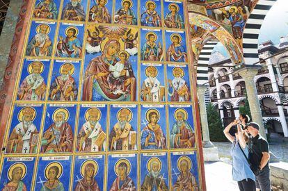 Frescos en el monasterio de Rila, en Bulgaria.