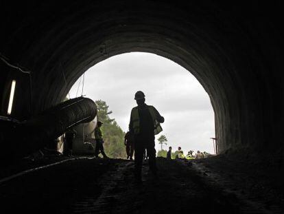 Vista exterior del nuevo t&uacute;nel de extracci&oacute;n.