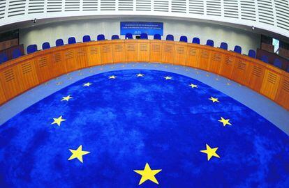 Interior de la sede del Tribunal Europeo de Derechos Humanos en Estrasburgo