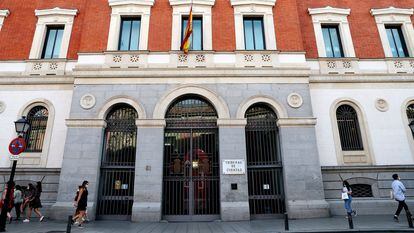 Fachada de la sede del Tribunal de Cuentas, en Madrid.