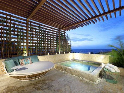 Suite del TRS Yucatan Hotel, en la Riviera Maya.