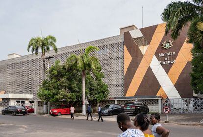 Ministerio de Economía de Ghana, en Accra.