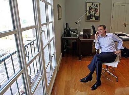 Zapatero, en su despacho de La Moncloa el 5 de febrero.